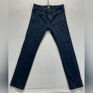 Hugo Boss Blue Jeans Men's W32 x L32 020 Slim Fit Green Label Dark Blue EUC LN